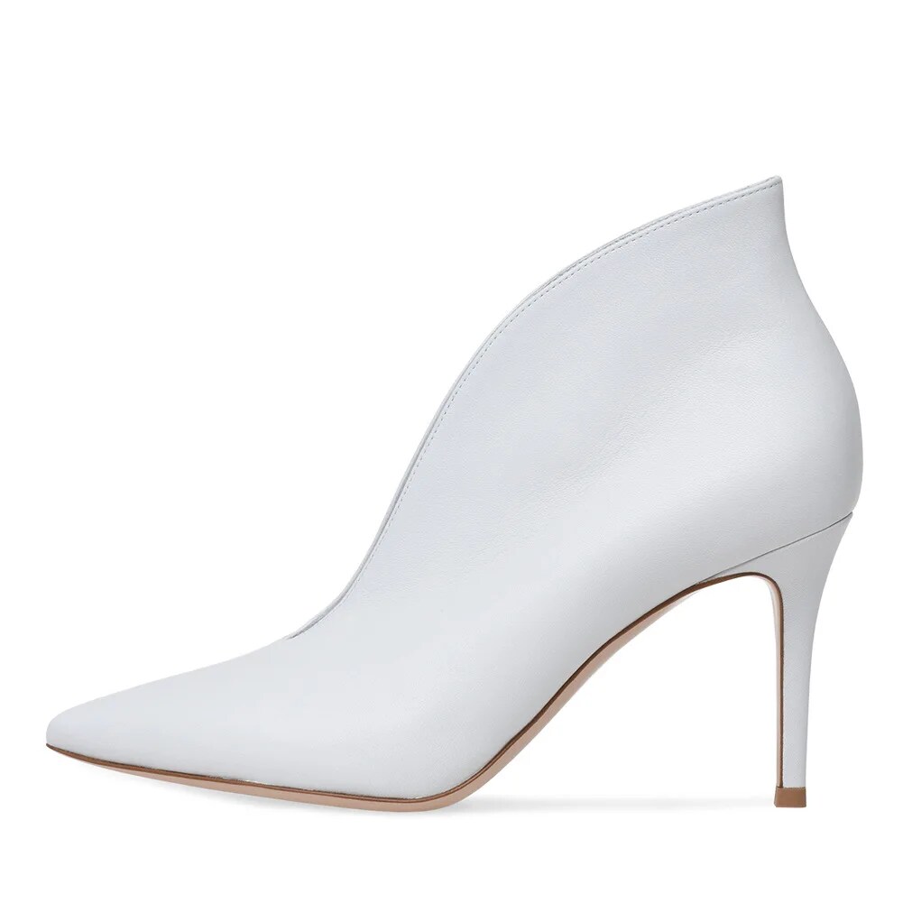 VCshoes High Heel Pointed Toe Ankle Boots Stiletto Plus Size Women's Shoes