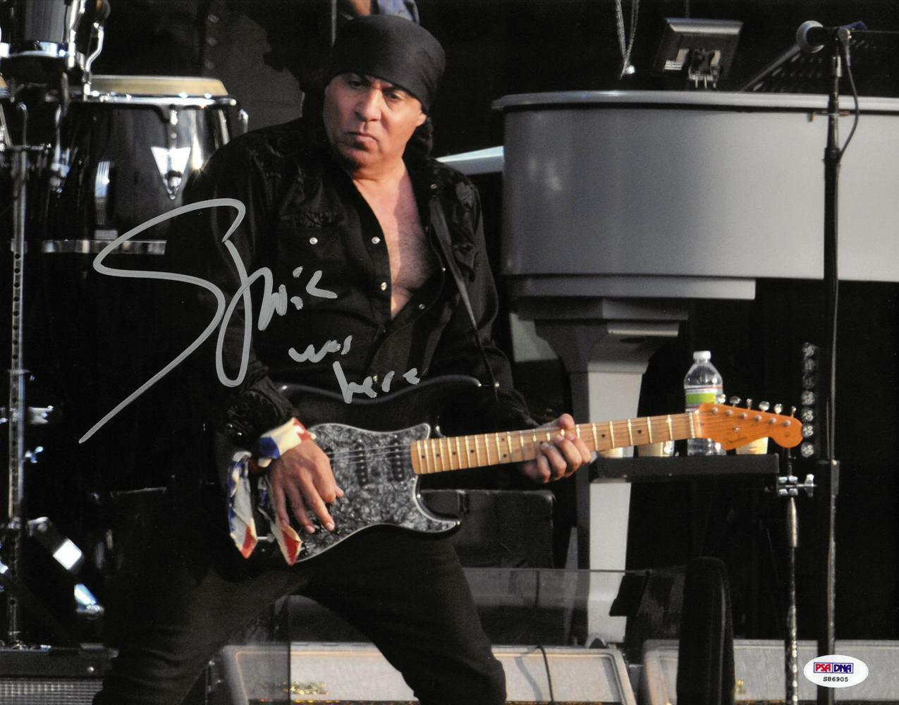 Steven Van Zandt Signed Bruce Springsteen Band Auto 11x14 Photo Poster painting PSA/DNA #S86905