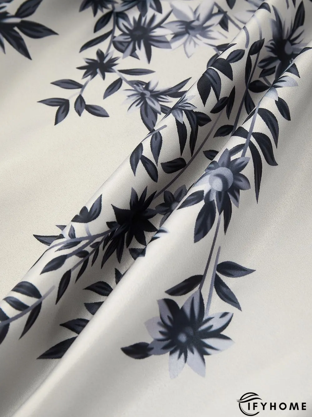 Loose Urban Floral Three Quarter Jacket | IFYHOME