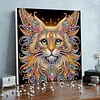 Framed Diamond Painting - Special Shaped - Cat (25x25cm)