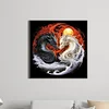 Diamond Painting-DIY Full Round Drill Yin Yang Flying Dragon