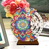 Diamond Painting Wooden Mandala Moon Perpetual Calendar