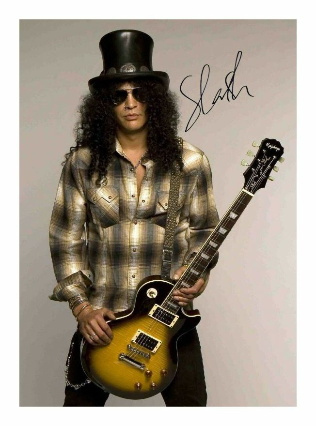 SLASH AUTOGRAPH SIGNED PP Photo Poster painting POSTER