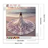 Girl With A Fancy Skirt - Partial Special Shaped Diamond Painting 30*30cm