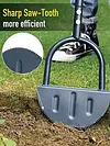 Serrated Step Trimming Shovel Half Moon Lawn Edger for Home Courtyards Driveways
