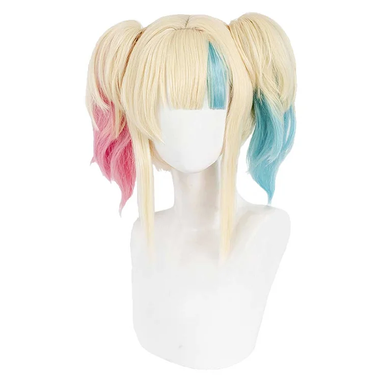 Anime Suicide Squad ISEKAI (2024) Harley Quinn Pigtail Wig Cosplay Accessories Halloween Carnival Props