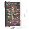 (40*60cm)Dragonfly Saying - Full Round Drill Diamond Painting