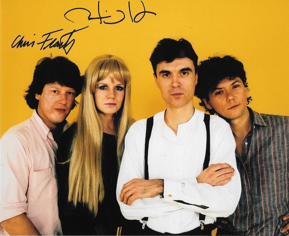 * CHRIS FRANTZ & TINA WEYMOUTH * signed 8x10 Photo Poster painting * TALKING HEADS * 3