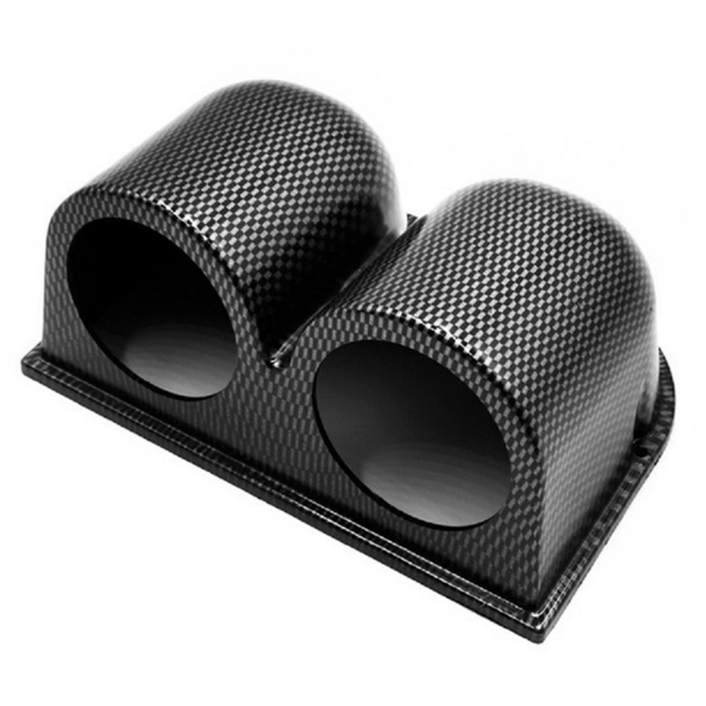 

Universal 2 inch 52mm Dual Hole Car Dashboard Gauge Pod Carbon Fiber Look, 501 Original
