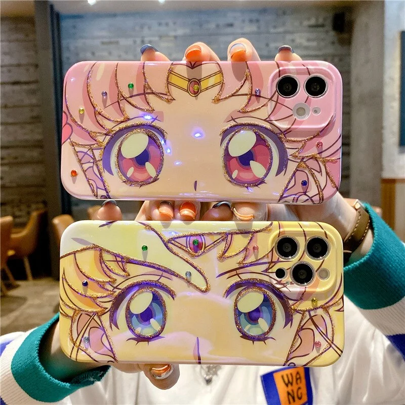 Sailor Moon Kawaii Cartoon Figure Lovely Eyes iphone Case BE234