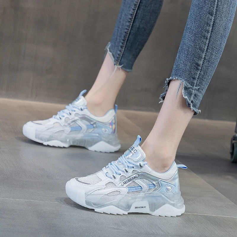 Women Shoes Summer 2021 Fashion Women's Platform Sneakers Thick Sole Ladies Chunky Shoes Trendy Girls Sport Shoes