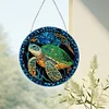 >SALE<Stained Glass Animal Diamond Drawing Hanging Ornament Turtle Window Suncatcher