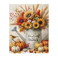 Thanksgiving Sunflower Pumpkin - Pearls Painting