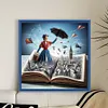 (Stamped/Counted) Movie Characters In The Book-11CT Cross Stitch 50*50cm/19.69*19.69in tapestrymarket