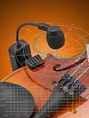 Instrument Microphone Adjustable Clip-On Pickup High-Fidelity Violin Performance Wireless Microphone Rechargeable Professional Sound Pickup for Violin Saxophone Brass Wind Instruments