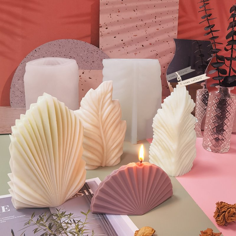 Big Scallop Scented Candle Silicone Mold DIY