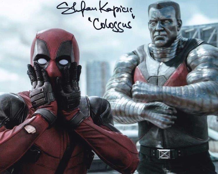 REPRINT - DEADPOOL STEFAN KAPICIC Colossus Signed 8 x 10 Photo Poster painting Poster