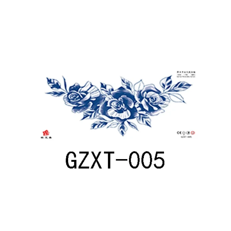 Herbal juice chest sticker tattoo sticker lasts 15 days herbal plant semi-permanent juice tattoo on chest back