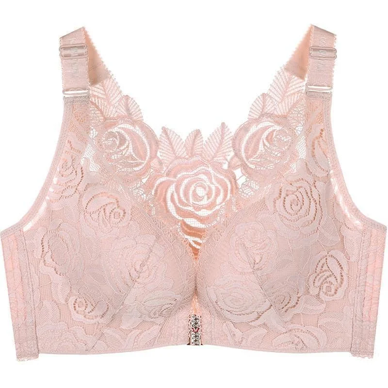 Comfort Rose Embroidery Bra