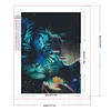 Beauty And Tiger - Round Drill Diamond Painting - 45*60CM (Big Size Partial AB Drill)