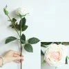 Real Touch Moisture 6.8cm Stem Round Blush Rose Luxe Artificial Flower