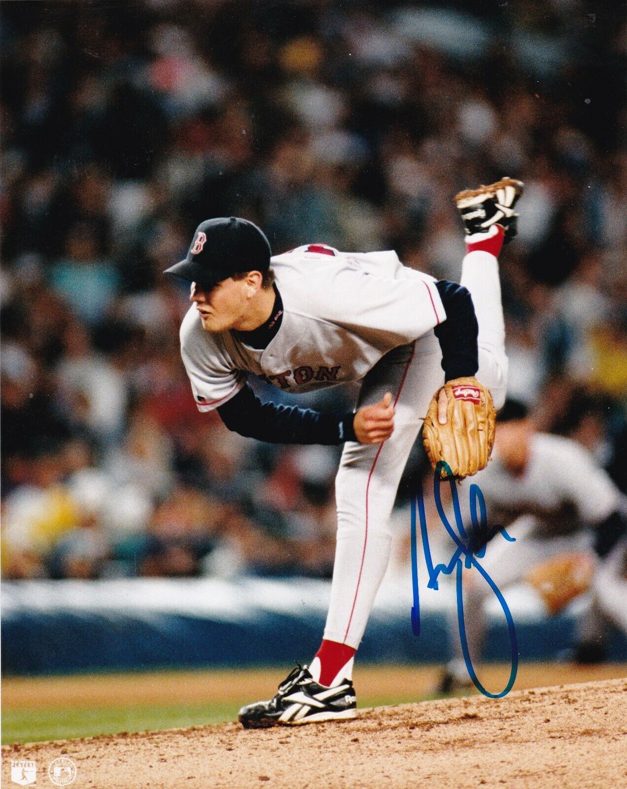 AARON SELE BOSTON RED SOX ACTION SIGNED 8x10