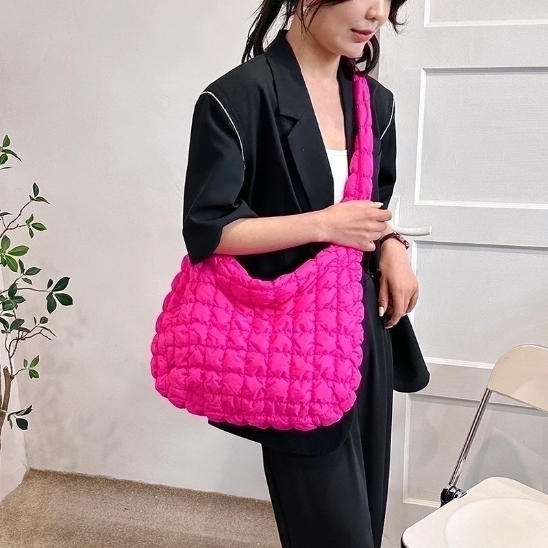 Women’s Large All Seasons Nylon Elegant Classic Style Shoulder Bag Handbag Tote Bag