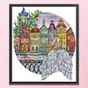 City Angel-14CT Stamped Cross Stitch 36*41cm/14.17*16.14in