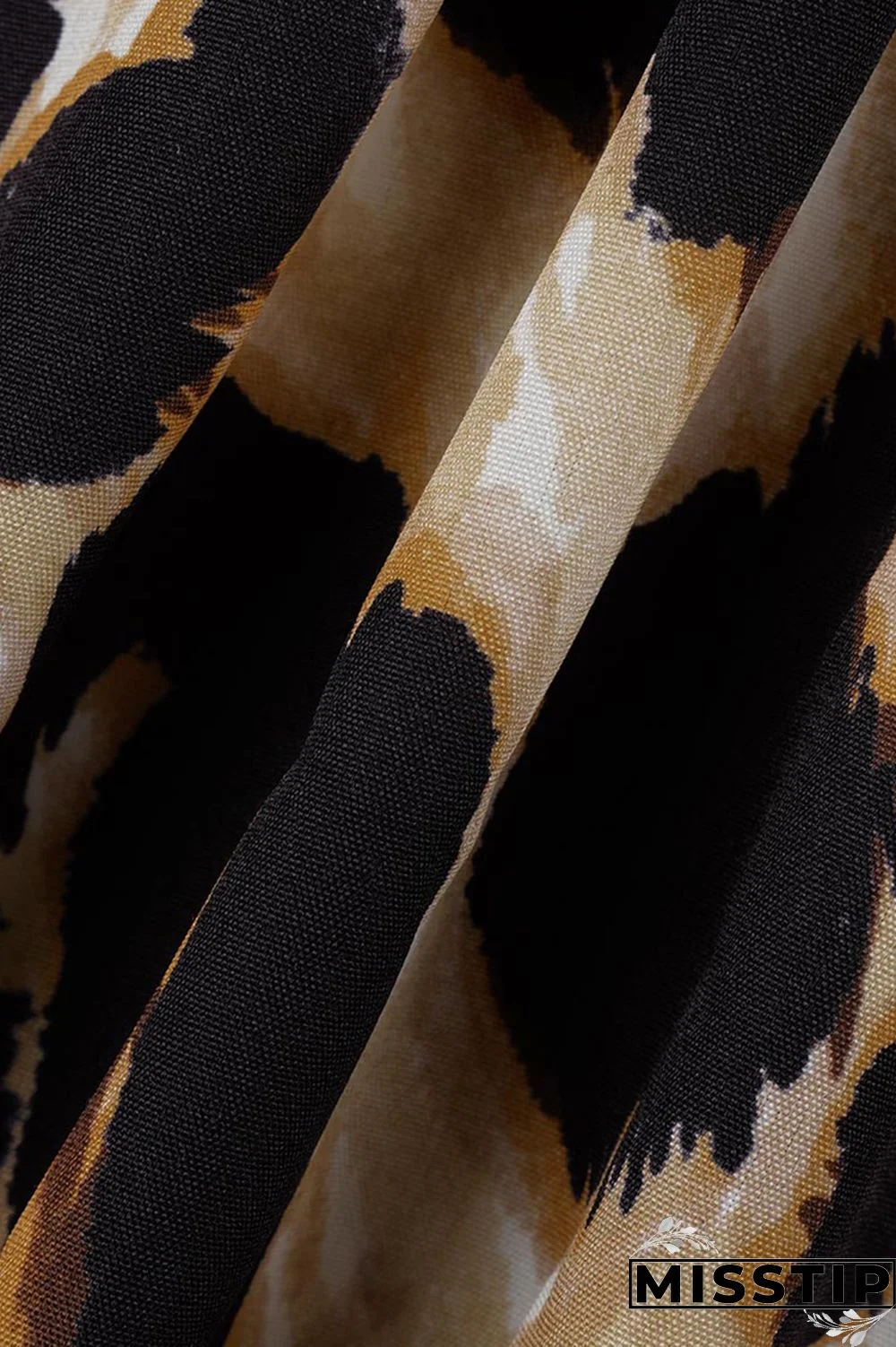 Blue Fashion Casual Print Patchwork Turndown Collar Shirt Dress