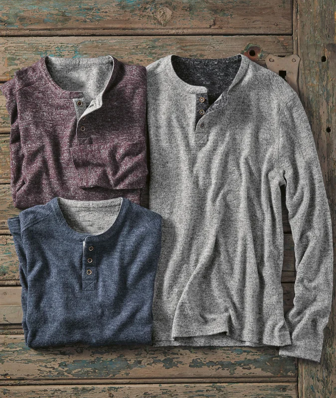 Men's Casual Solid Color Long Sleeve Round Neck T-Shirt