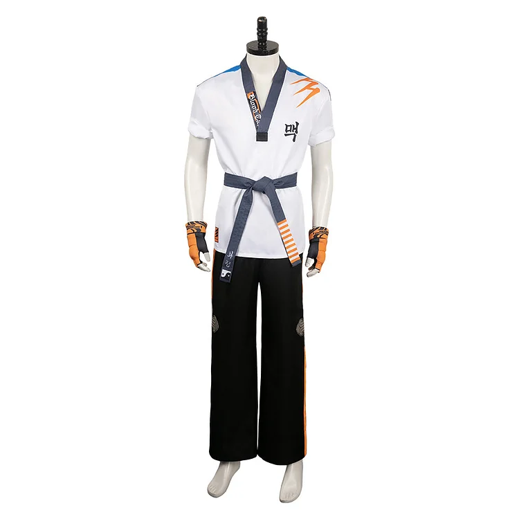 Game Tekken 8 (2024) Hwoarang White Set Outfits Cosplay Costume Halloween Carnival Suit