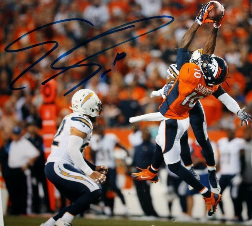 Emmanuel Sanders Autographed Signed 8x10 Photo Poster painting ( Broncos ) REPRINT