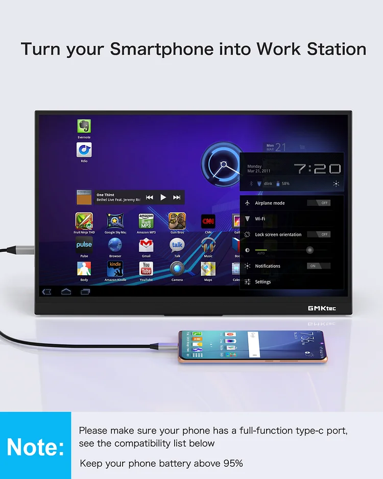 14" 4K UHD Portable Monitor--Xpanel