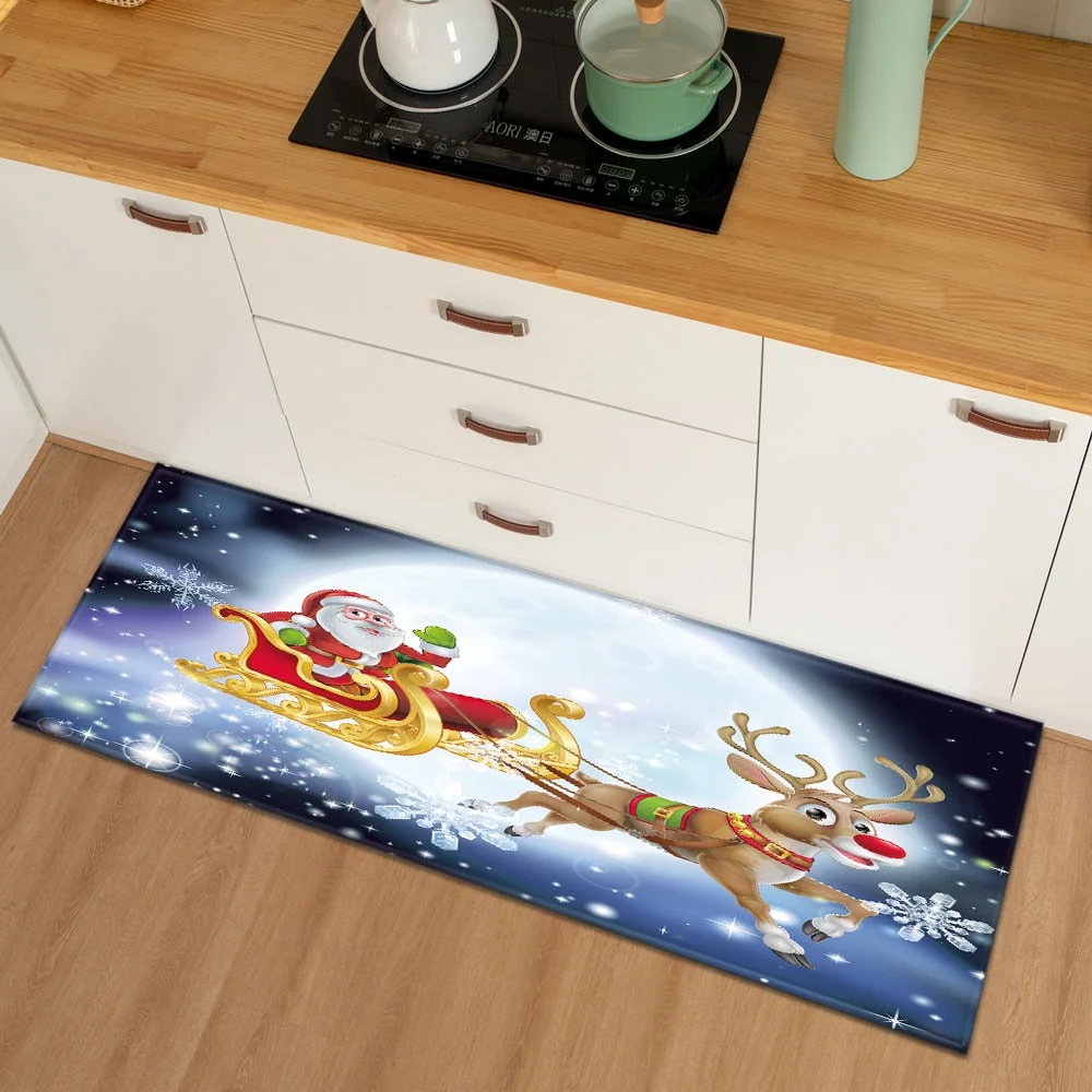 Kitchen Mat Bedroom Entrance Doormat Modern Home Hallway Floor Decoration Living Room Carpet Flannel Bathroom Anti-Slip Rug