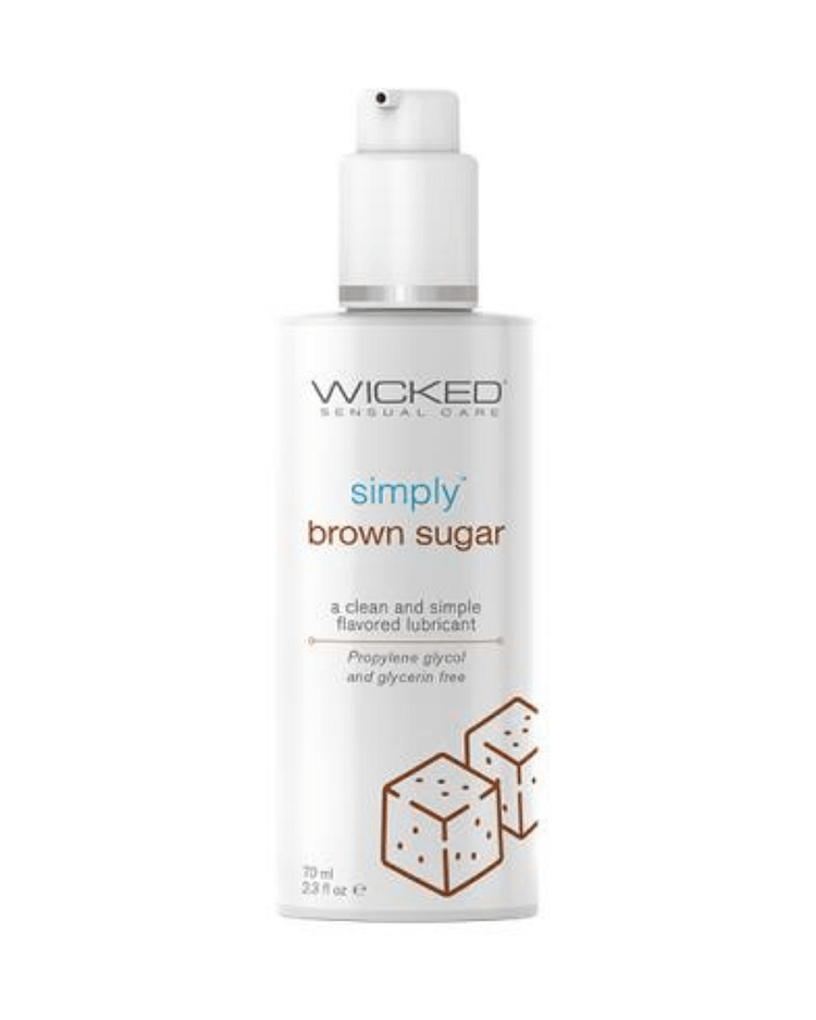 Pornhint Wicked Simply Brown Sugar Flavored Water Based Lubricant 2oz