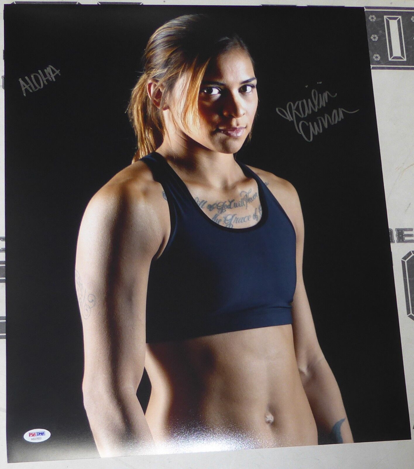 Kailin Curran Signed UFC 16x20 Photo Poster painting PSA/DNA COA Fight Night Picture Autograph 3