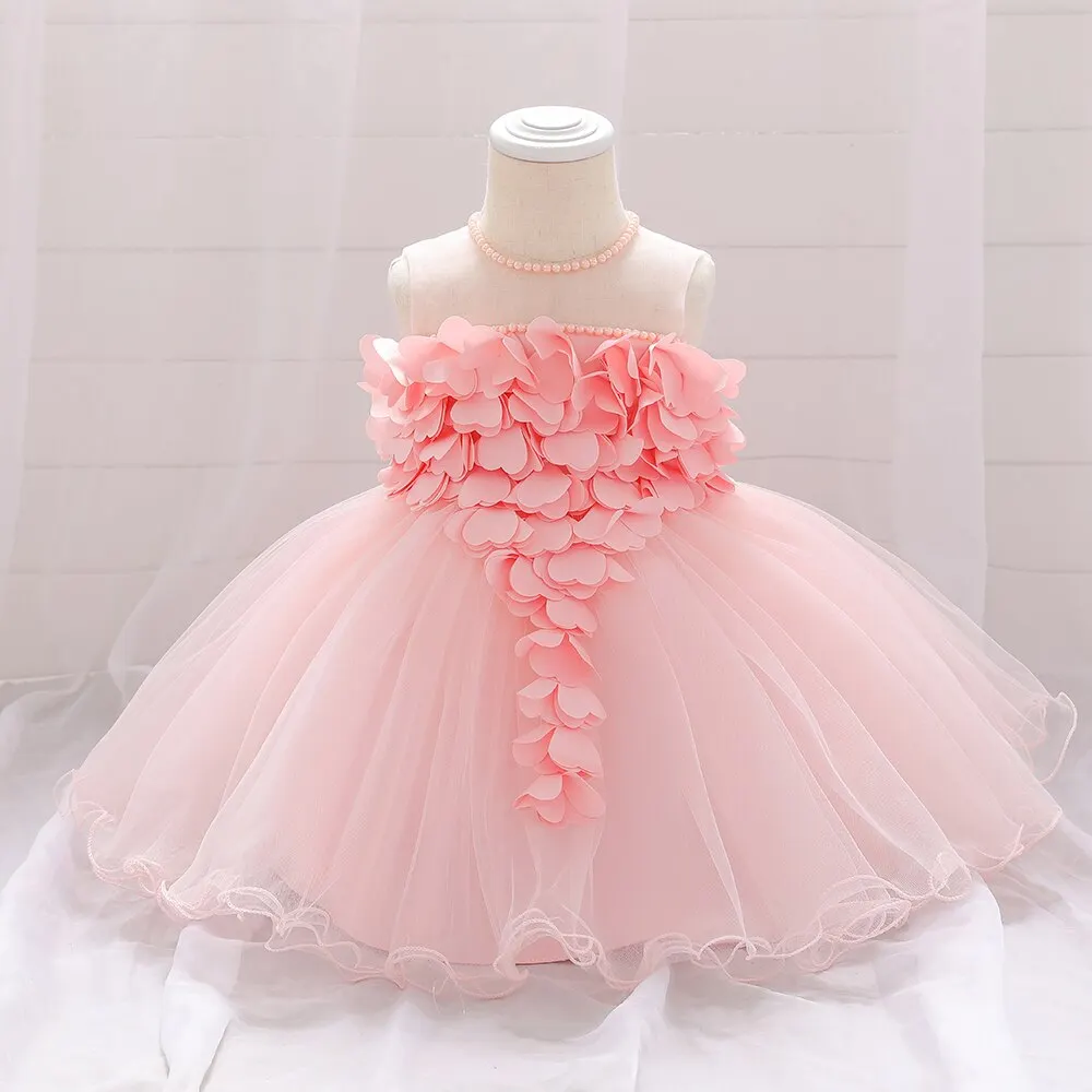 Toddler Baby Girl Christening 1 Year Birthday Dress Costume Newborn Lace Christmas Party Wedding Princess Dresses Baby Vestido