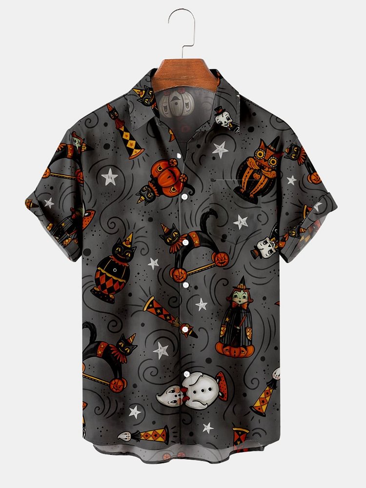 Cat Shirt Collar Shirts & Tops