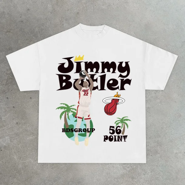 Street Sports shooting print casual graffiti T-shirt