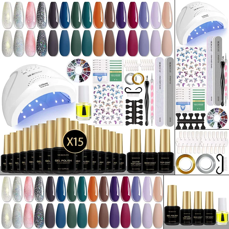 Winter Preferences - 15 Colors Gel Nail Polish Professional Kit