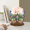 Diamond Painting Wooden Butterfly Diamond Painting Flower Vase Ornaments for Home Office Decor