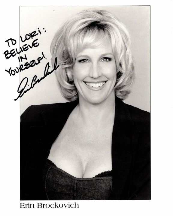 ERIN BROCKOVICH Autographed Signed Photo Poster paintinggraph - To Lori