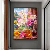 Window Lily-9CT Stamped Cross Stitch 60*80cm/23.62*31.5in(Big Size)