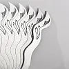 Chinese Style Fine Steel Ancient Fan Hollow Iron Fan Self-defense Kung Fu Tai Chi Portable Adult Metal Stainless Steel Folding fan