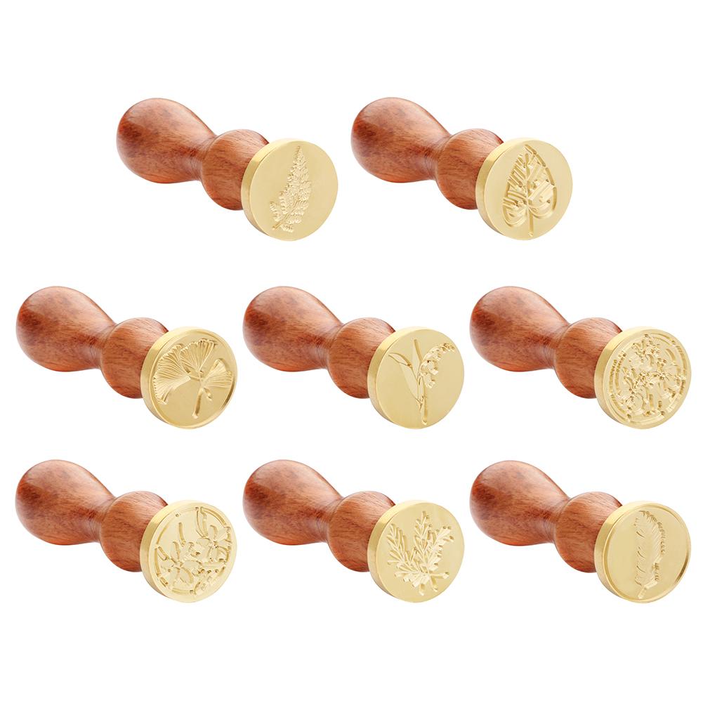 Antique Plant Metal Sealing Wax Stamps for DIY Invitations Wax Seal Stamp