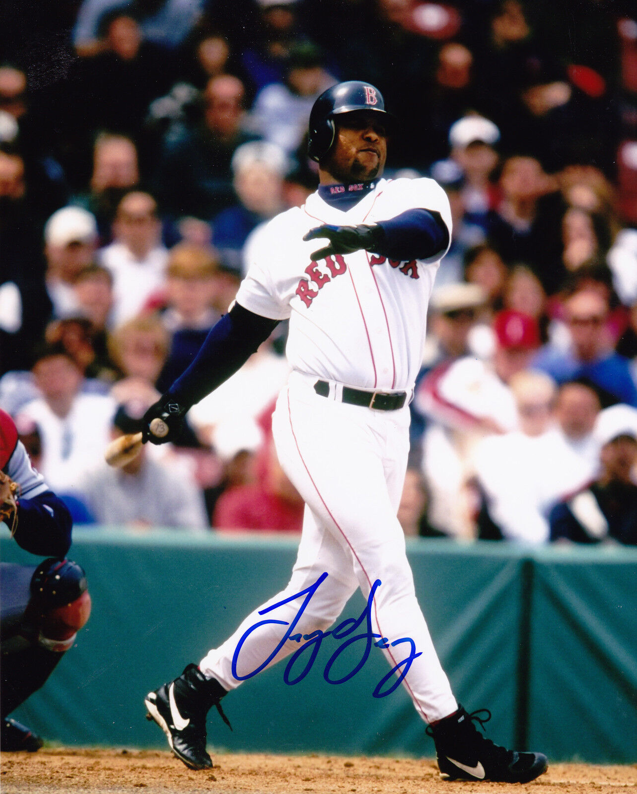 TROY O'LEARY BOSTON RED SOX ACTION SIGNED 8x10