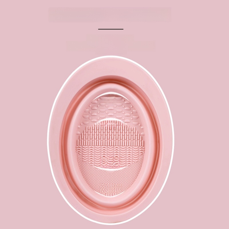 Factory Makeup Brush Cleaner Washing And Drying Integrated Three-piece Set Washing Bowl Powder Puff Air Cushion Beauty Egg Cleaner