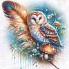 Owl-Partial 11CT Stamped Cross Stitch Bead Embroidery 36*36cm/14.17*14.17in tapestrymarket