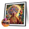 Schöne alte Dame 5d DIY Diamond Art Malerei Sets Teilbohrer DIY Kunst 30x30cm