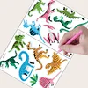 2 Sheets Diamonds Painting DIY Cartoon Animals Sticker